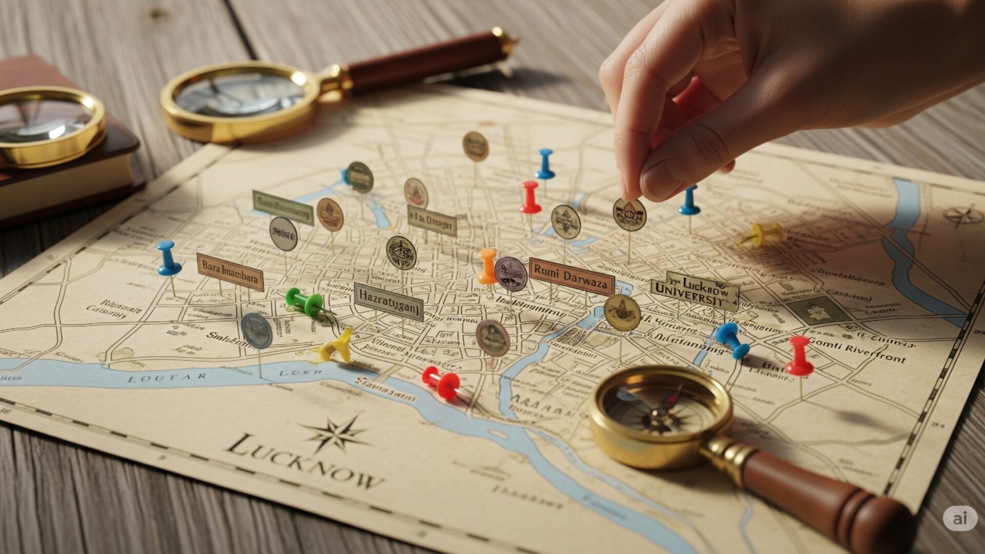 Map indicating a location