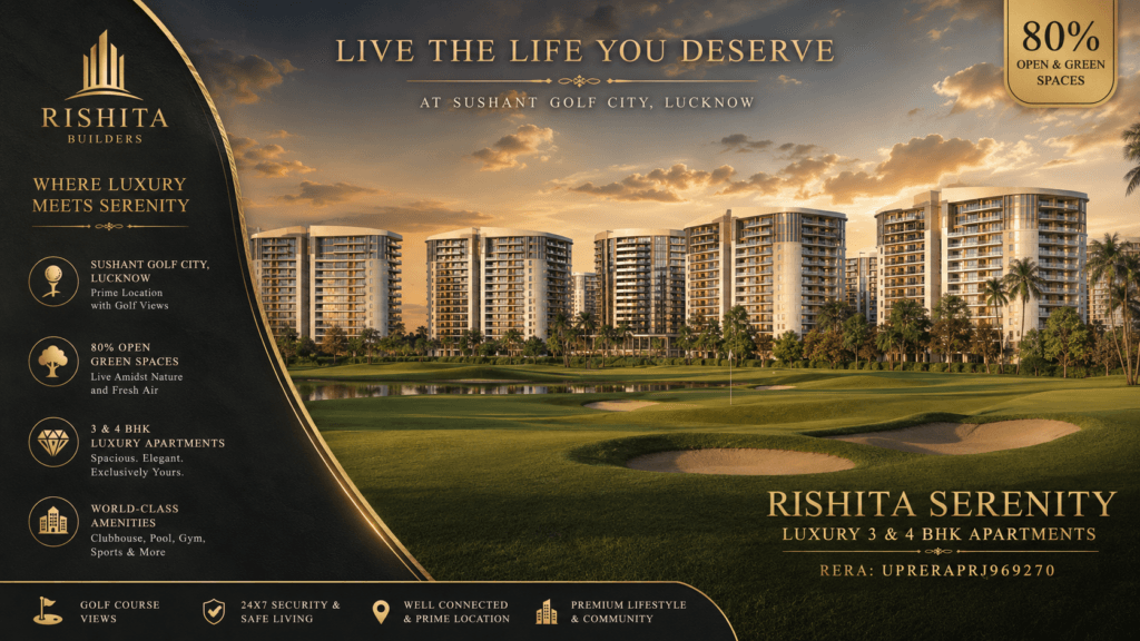 Rishita Serenity Sushant Golf City Lucknow - Luxury Apartments